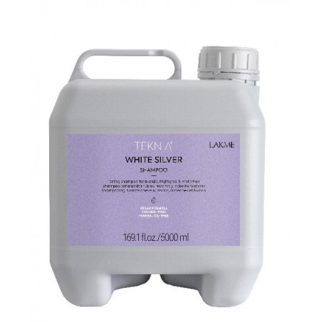 Teknia shampoing White Silver Lakmé 5000 ml,shampoings professionnels,Lakmé,Caprice Selection