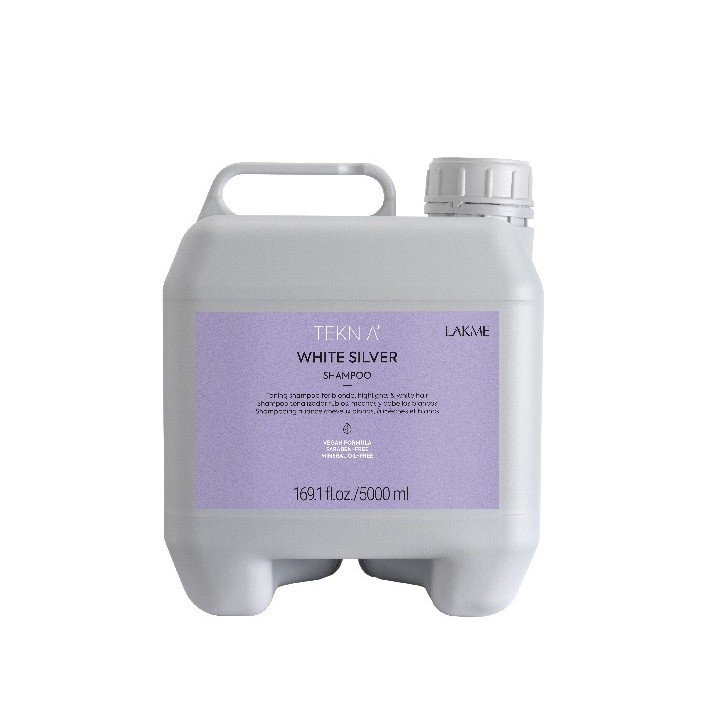 Teknia shampoing White Silver Lakmé 5000 ml,shampoings professionnels,Lakmé,Caprice Selection