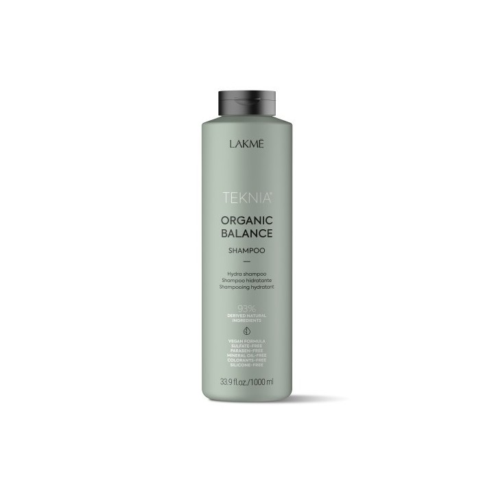 Teknia shampoing Organic Balance Lakmé 1000 ml,shampoings professionnels,Lakmé,Caprice Selection