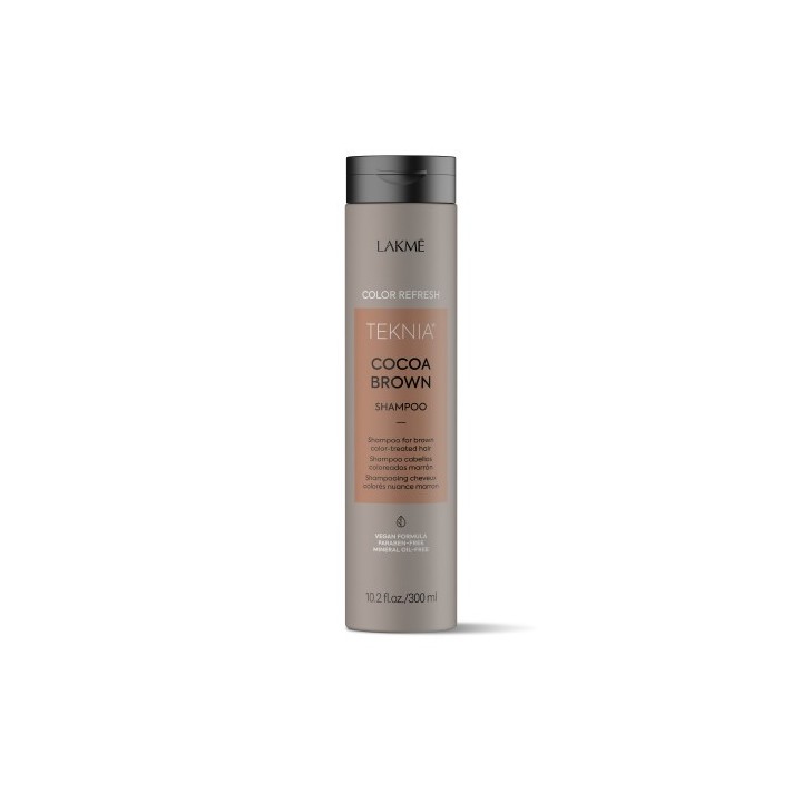 Teknia shampoing Refresh Cocoa Brown Lakmé 300 ml,shampoings professionnels,Lakmé,Caprice Selection