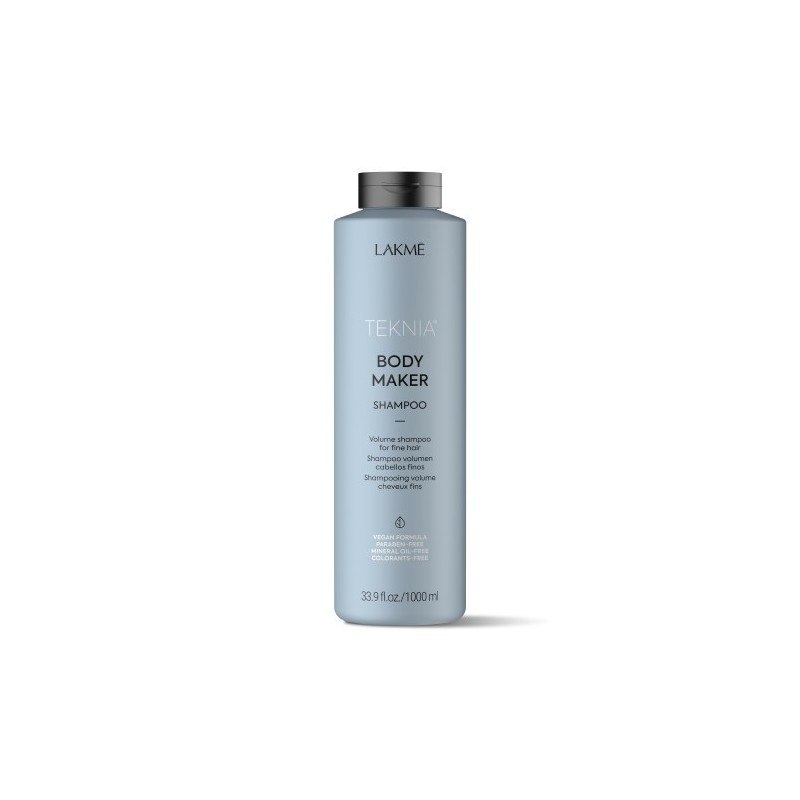 Teknia shampoing Body Maker Lakmé 1000 ml,shampoings professionnels,Lakmé,Caprice Selection