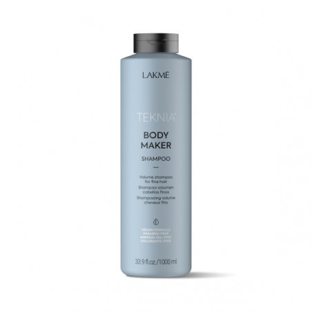 Teknia shampoing Body Maker Lakmé 1000 ml,shampoings professionnels,Lakmé,Caprice Selection
