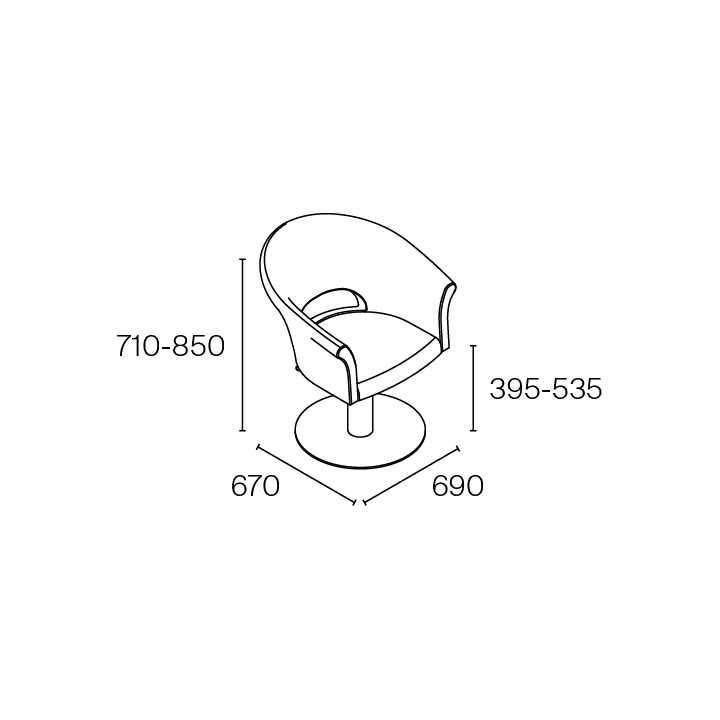 Fauteuil de coiffure Pahi Cloé,Fauteuil de coupe,Pahi,Caprice Selection