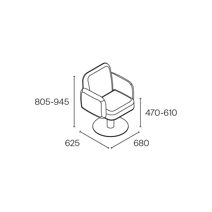 Fauteuil de coiffure Pahi Kim,Fauteuil de coupe,Pahi,Caprice Selection