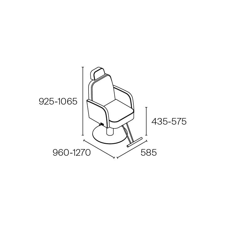 Fauteuil de coiffure / esthetique Pahi Eyre,Fauteuil de coupe,Pahi,Caprice Selection