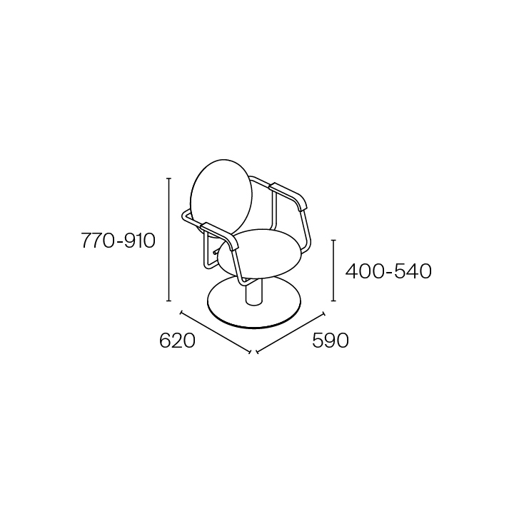 Housse de protection de dossier transparente pour fauteuils Pahi,Fauteuil de coupe,Pahi,Caprice Selection