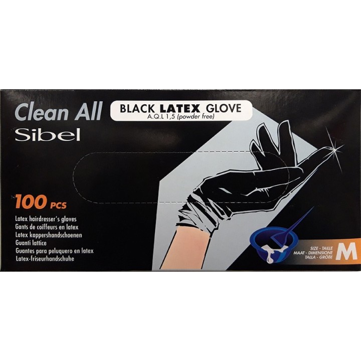 Gants latex noir x100,gants,Sibel,Caprice Selection