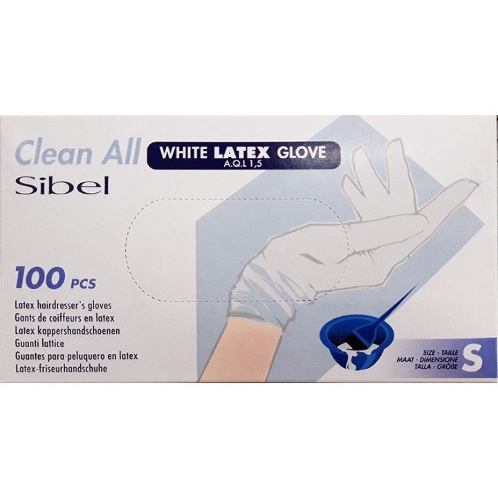Gants latex blanc x100,gants,Sibel,Caprice Selection
