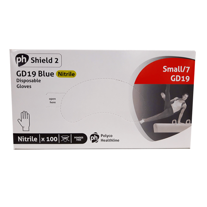 Gants nitrile bleu x100 Taille S,gants,,Caprice Selection