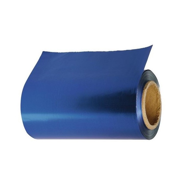 Rouleau aluminium coloré bleu 12 cm-15µ - 100m,matériel pour techniques de coloration,Sibel,Caprice Selection