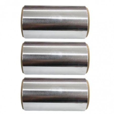 Lot de 3 rouleaux d'aluminium 12 cm-12µ - 100m,matériel pour techniques de coloration,Sibel,Caprice Selection