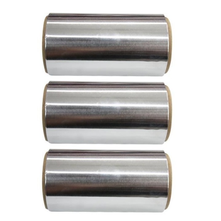 Lot de 3 rouleaux d'aluminium 12 cm-12µ - 100m,matériel pour techniques de coloration,Sibel,Caprice Selection