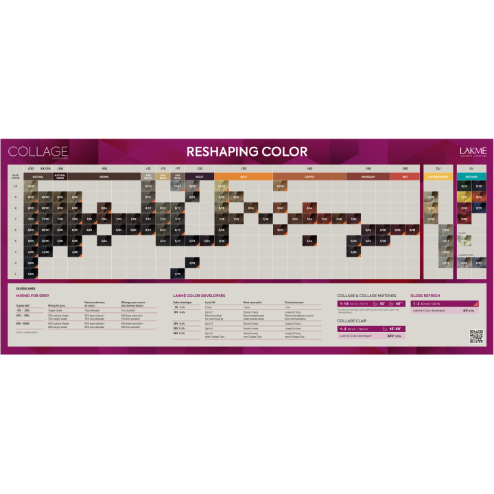 Lakmé Coloration Permanente COLLAGE 60 ml,colorations permanentes / ton sur ton,Lakmé,Caprice Selection