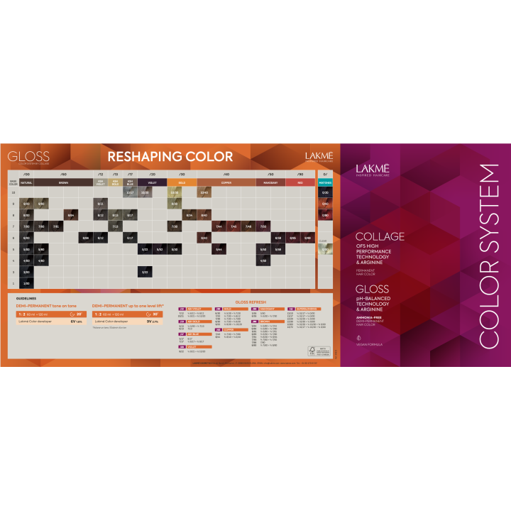 Lakmé Coloration Semi-Permanente GLOSS 60 ml,colorations permanentes / ton sur ton,Lakmé,Caprice Selection
