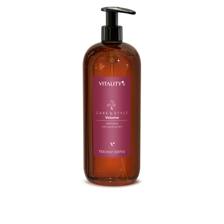 Vitality's Shampoing CARE & VOLUME 1L,shampoings professionnels,Vitality's,Caprice Selection