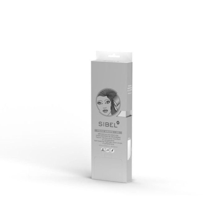 Papier mèche auto chauffant 20 cm High Light Foam 20,matériel pour techniques de coloration,Sibel,Caprice Selection