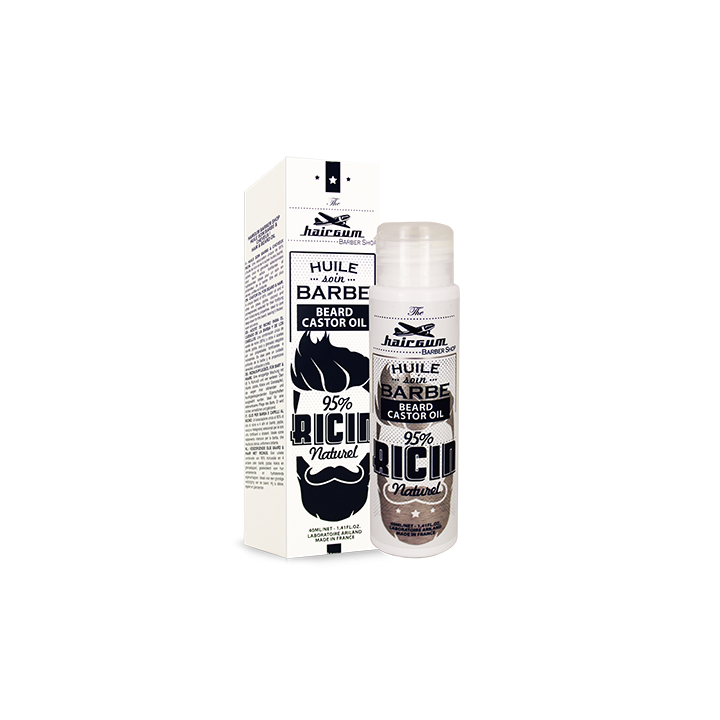 Huile soin barbe Ricin bio Hairgum 40 ml,Produits barbes et rasage,Hairgum,Caprice Selection