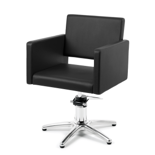 fauteuil de coiffure marque takumi, modèle Adele, avec un pied étoile et pompe hydraulique