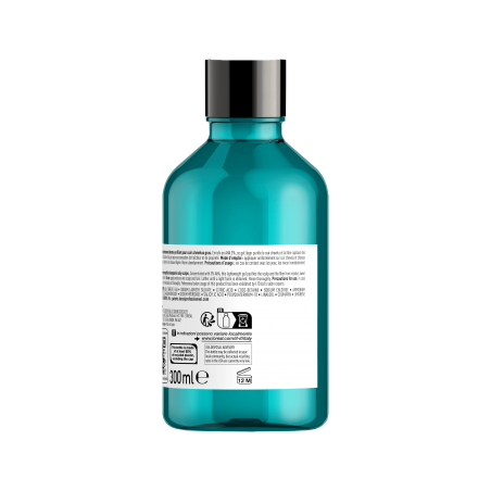 Shampoing dermo purifiant anti gras L'Oréal Professionnel 300 ml  dos etiquette