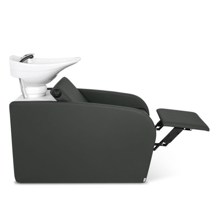 Bac de lavage Dock Takumi avec repose‑jambes électrique – Mobilier professionnel pour salons de coiffure