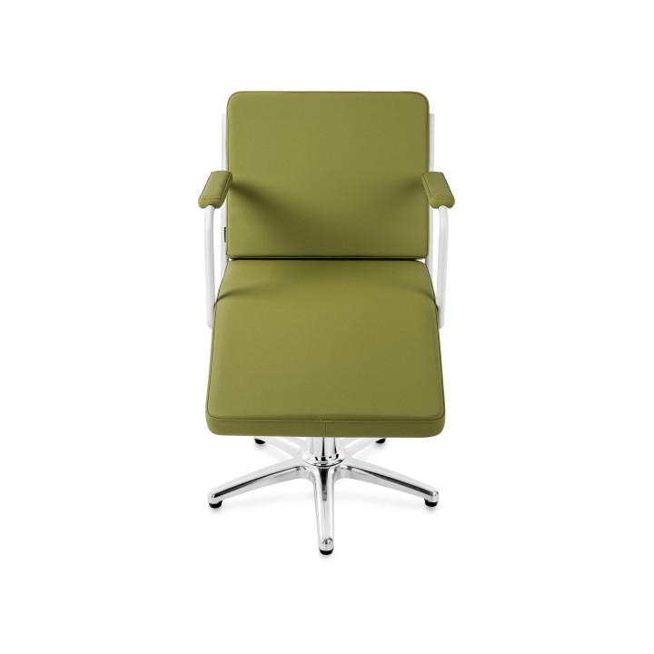 Pahi Bay - Bay Relax Star base polished aluminium Domus TC31 Olive