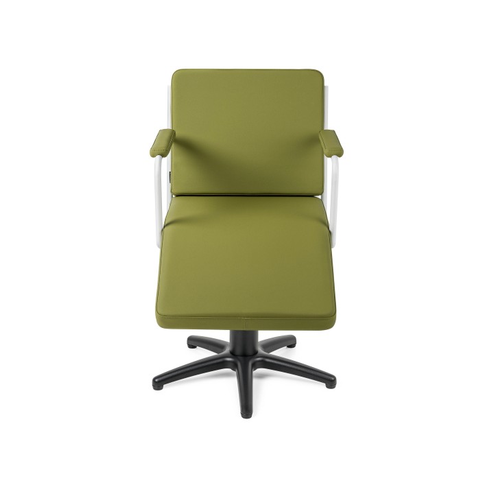 Pahi Bay - Bay Relax Star base black painted aluminium Domus TC31 Olive