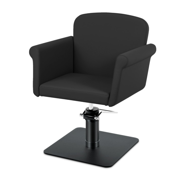 fauteuil coiffure picta takumi, pied noir, coloris noir