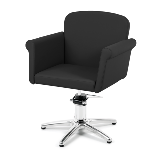 fauteuil coiffure picta takumi, pied etoile, coloris noir