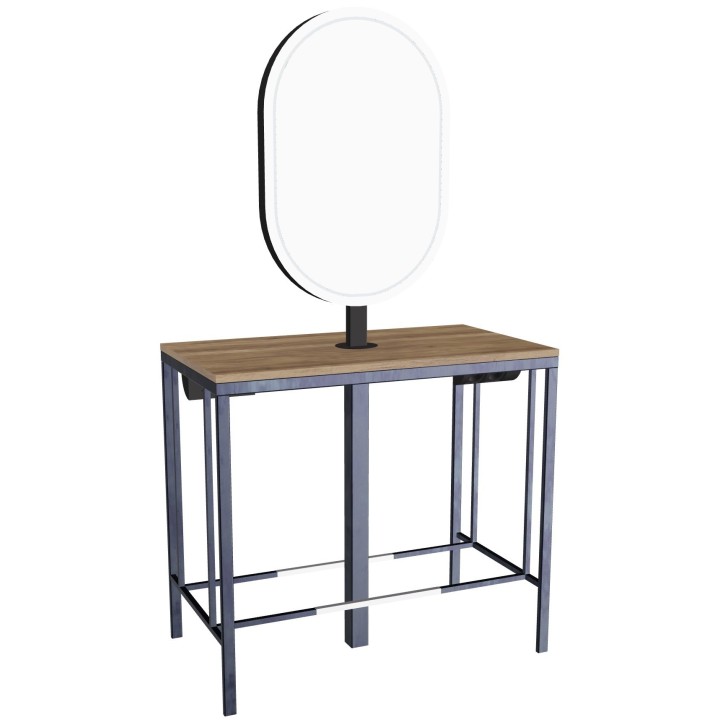 Beauty Star Bronx 2P — miroir ovale LED