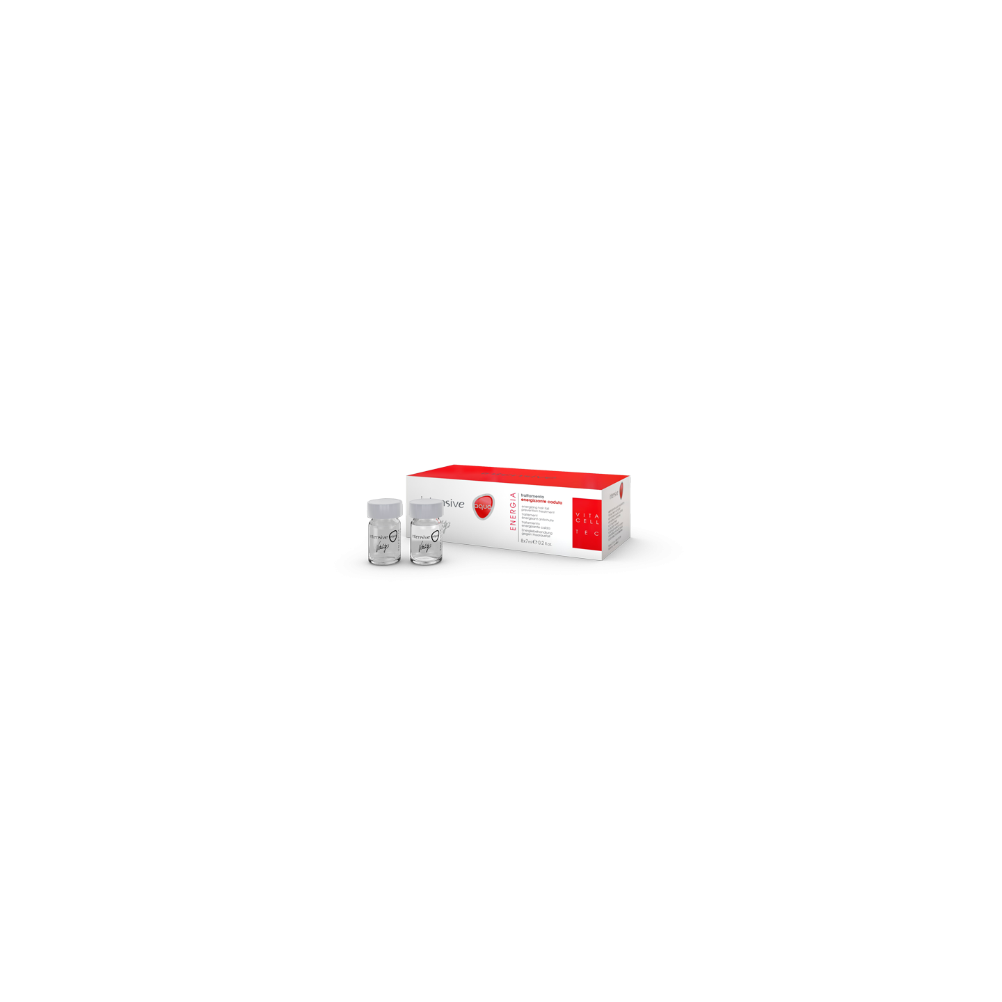 Vitality's Intensif Energia - Ampoules énergisantes Pour Cheveux 8x7ml, Traitement Contre La Chute