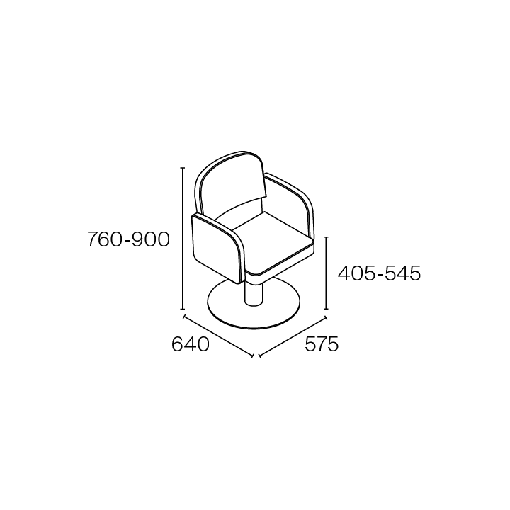 Fauteuil de coiffure Pahi Elma,Fauteuil de coupe,Pahi,Caprice Selection