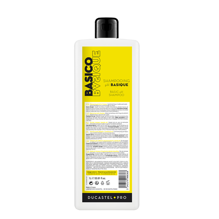 Shampoing technique ph basique professionnel 1000ml,shampoings professionnels,Ducastel Pro,Caprice Selection